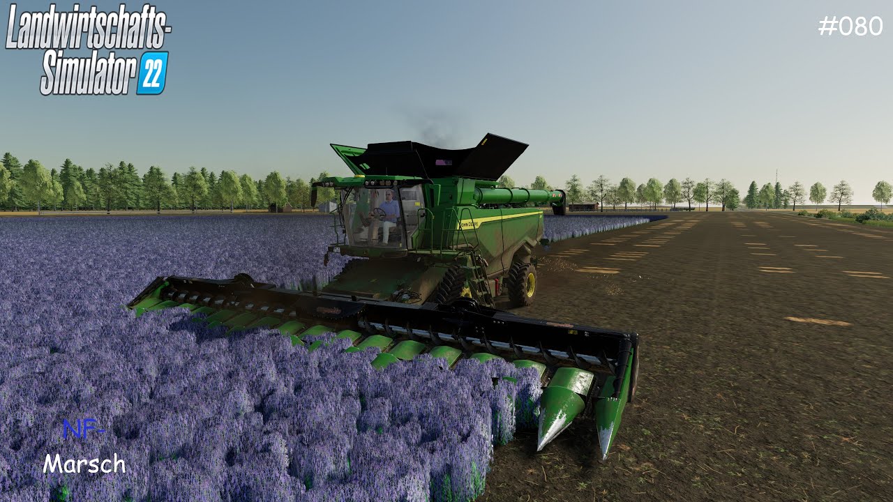 LS22|NF-MARSCH 4-FACH|Luzerne ernten und die Sonnenblumen ernte beenden|#080| FS22