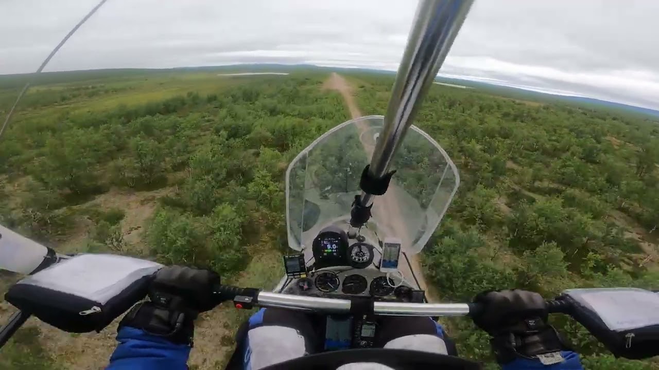 Landing On A Dirt Track In Norway