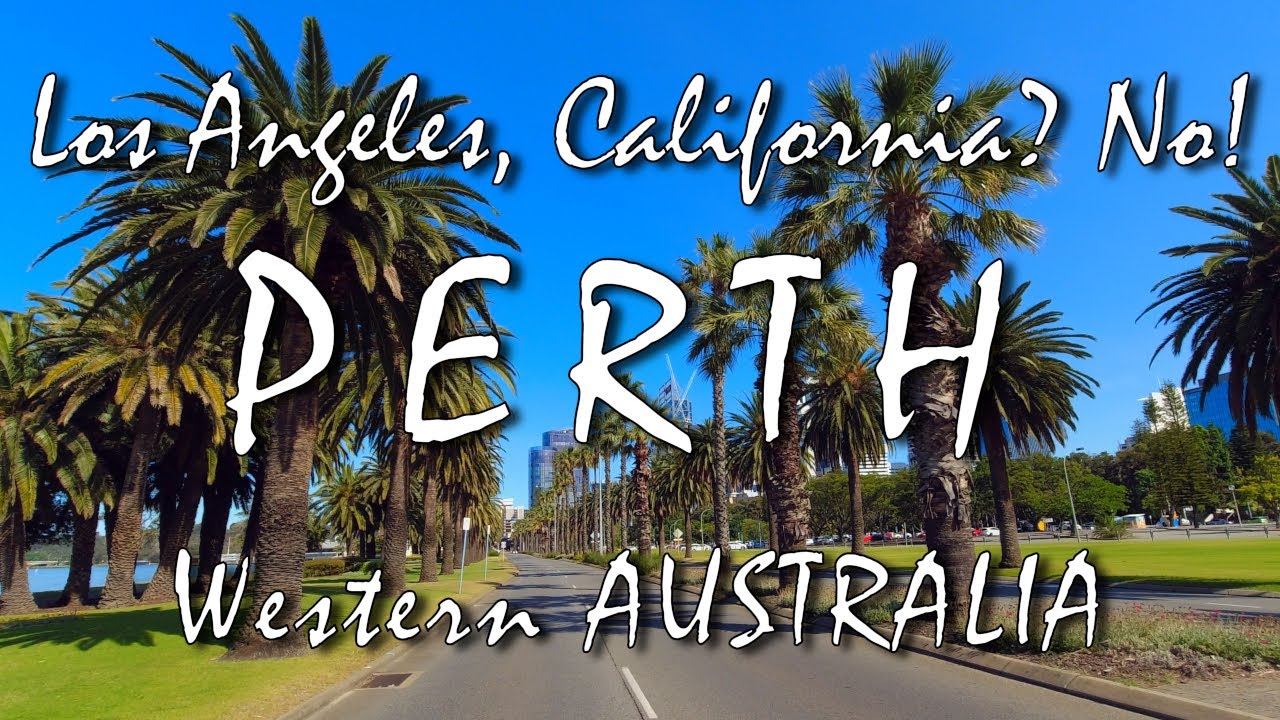 Driving along Riverside Drive, Perth, Western Australia - 4K UHD