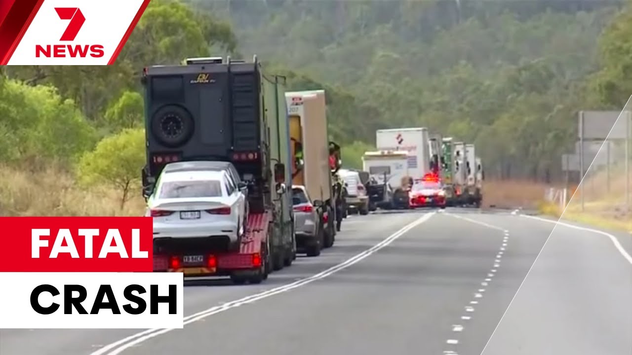 Fatal truck crash kills woman and child | 7NEWS