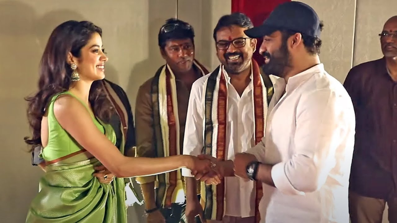 Jr NTR Visuals At NTR 30 Movie Launch Event | Janhvi Kapoor | Koratala Siva | TFPC