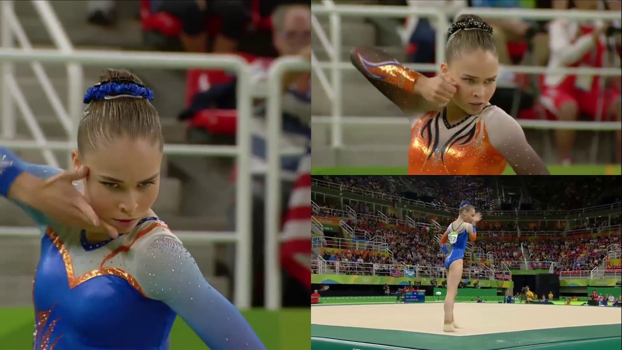 Eythora Thorsdottir Floor Exercise Rio 2016 QF/TF/AA Comparison