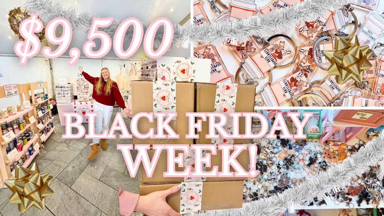 Black Friday week as a small business owner // 2 markets, 6 wholesale orders, & more! 🎄
