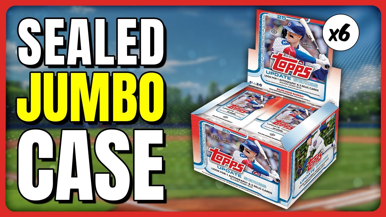 PATCH AUTO, RED /5 & MORE!! 🚨2025 TOPPS UPDATE JUMBO HOBBY FULL SEALED CASE (LIVE REPLAY)
