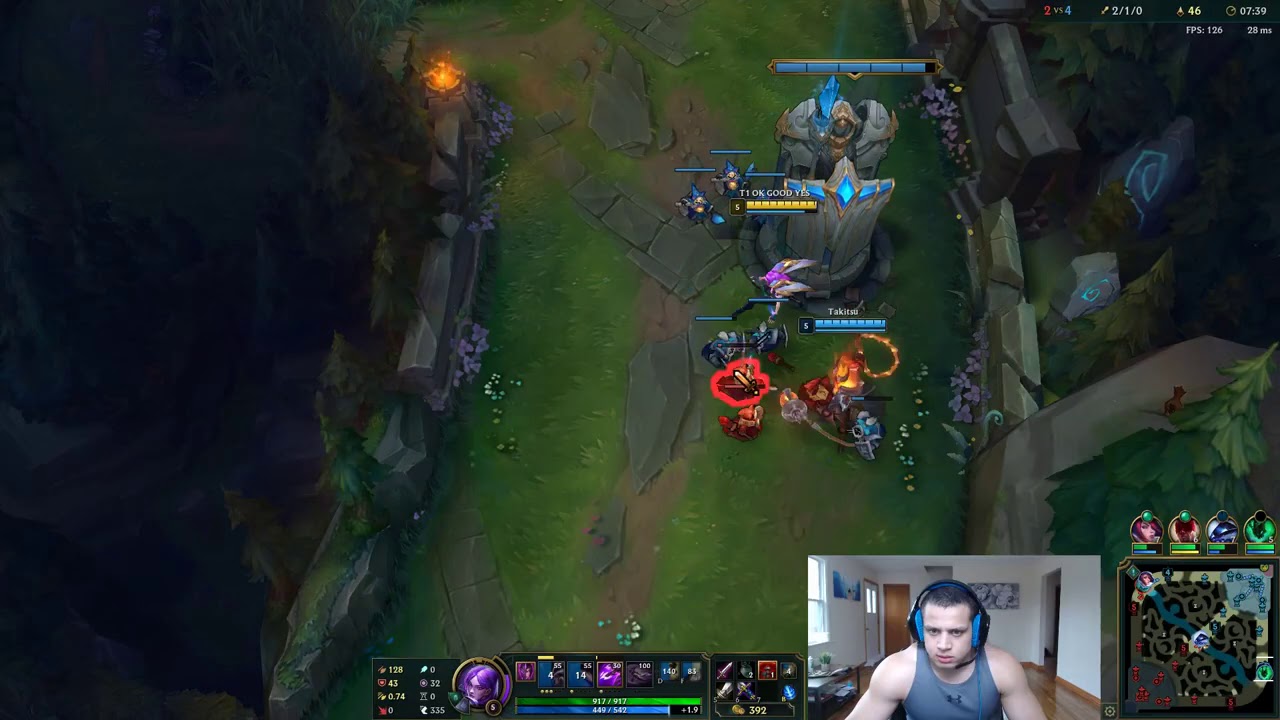 Tyler1 kaisa vs lucian adc Season 9 Full Game