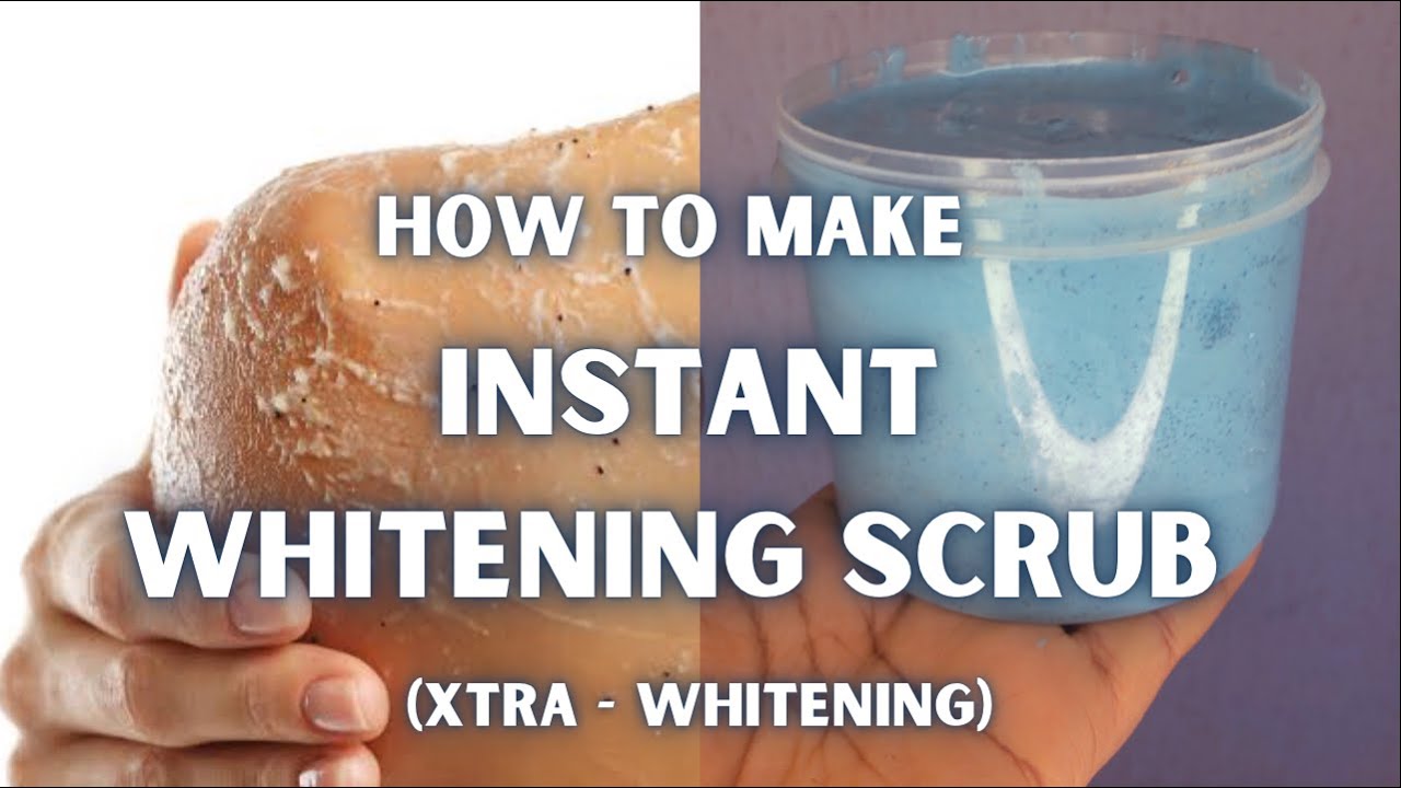 HOW TO MAKE AN INSTANT WHITENING SCRUB (full video)