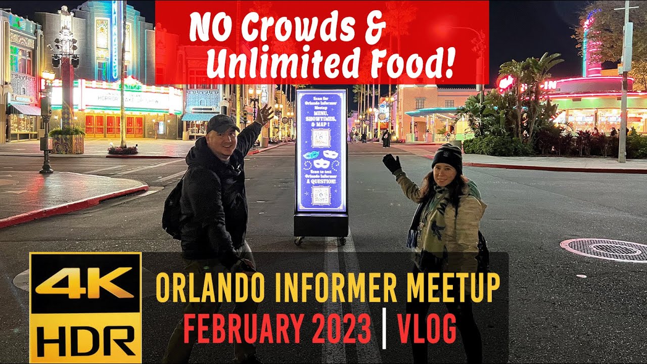 Orlando Informer Meetup February 2023 | Universal Studios Orlando | Vlog 4K HDR