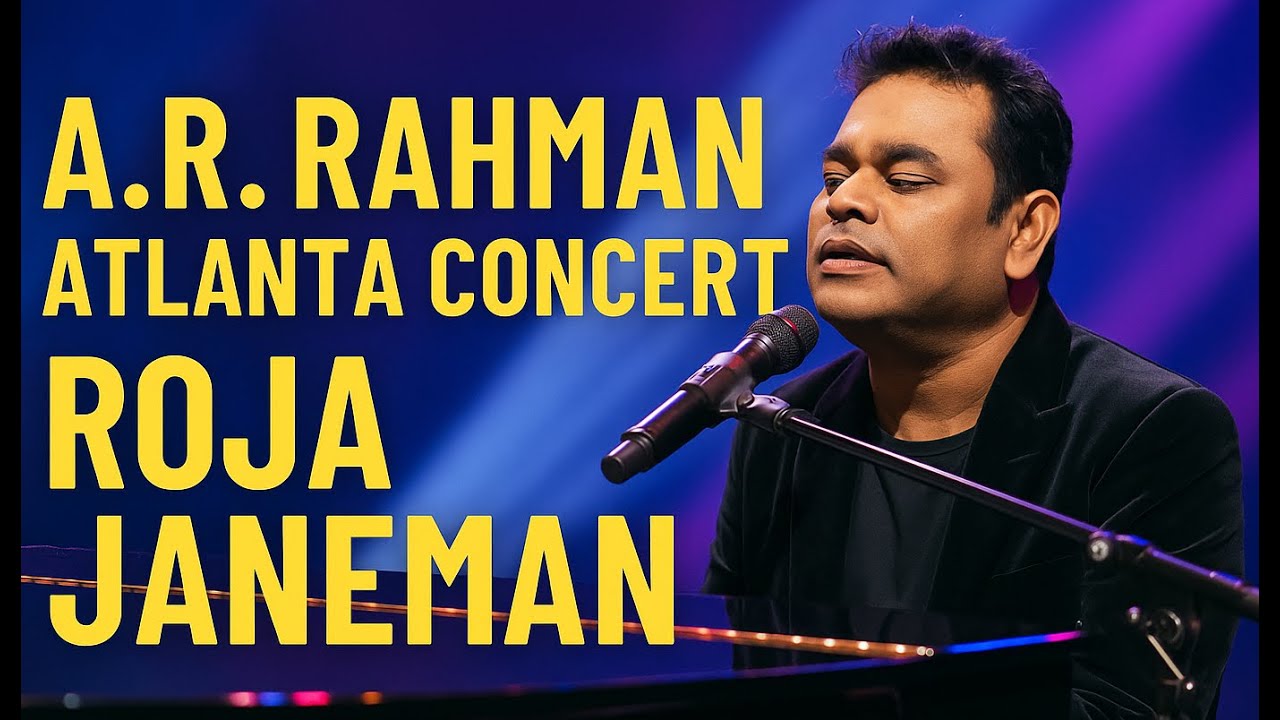 A R Rahman Live in Atlanta 2025 |  Roja Jaaneman with Violin Performance @ARRahman