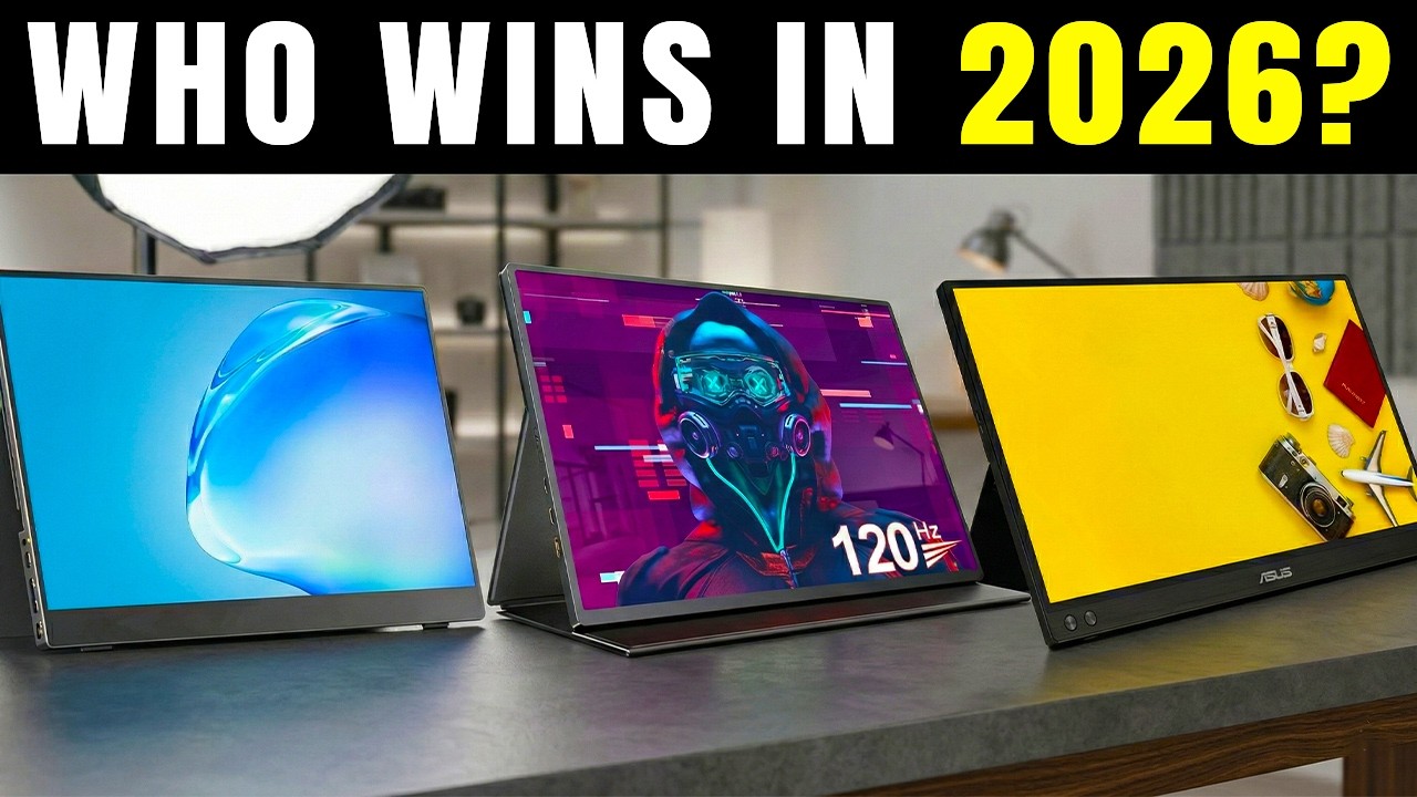 💻 6 лучших портативных мониторов для путешествий, работы и игр [2026]