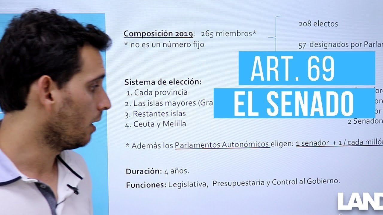 El Senado (art. 69 de la Constitución Española)