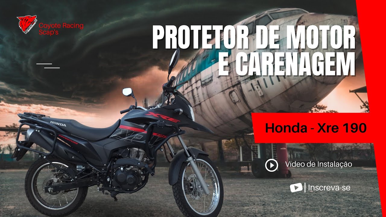 Protetor de Motor e Carenagem   -  Honda XRE 190