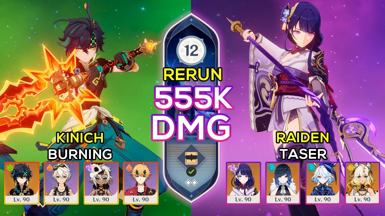 [RERUN] C0 Kinich Burning & C0 Raiden Taser | Spiral Abyss 5.6 | Genshin Impact