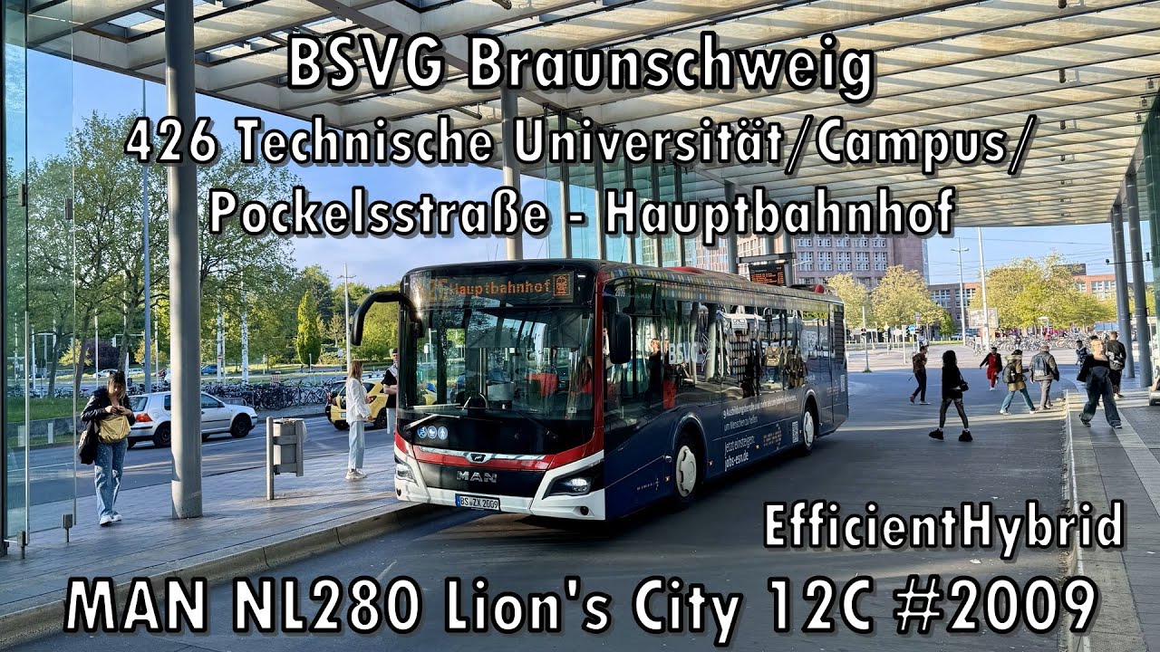 BSVG Braunschweig - Linie 426, MAN NL280 Lion's City 12C EfficientHybrid #2009