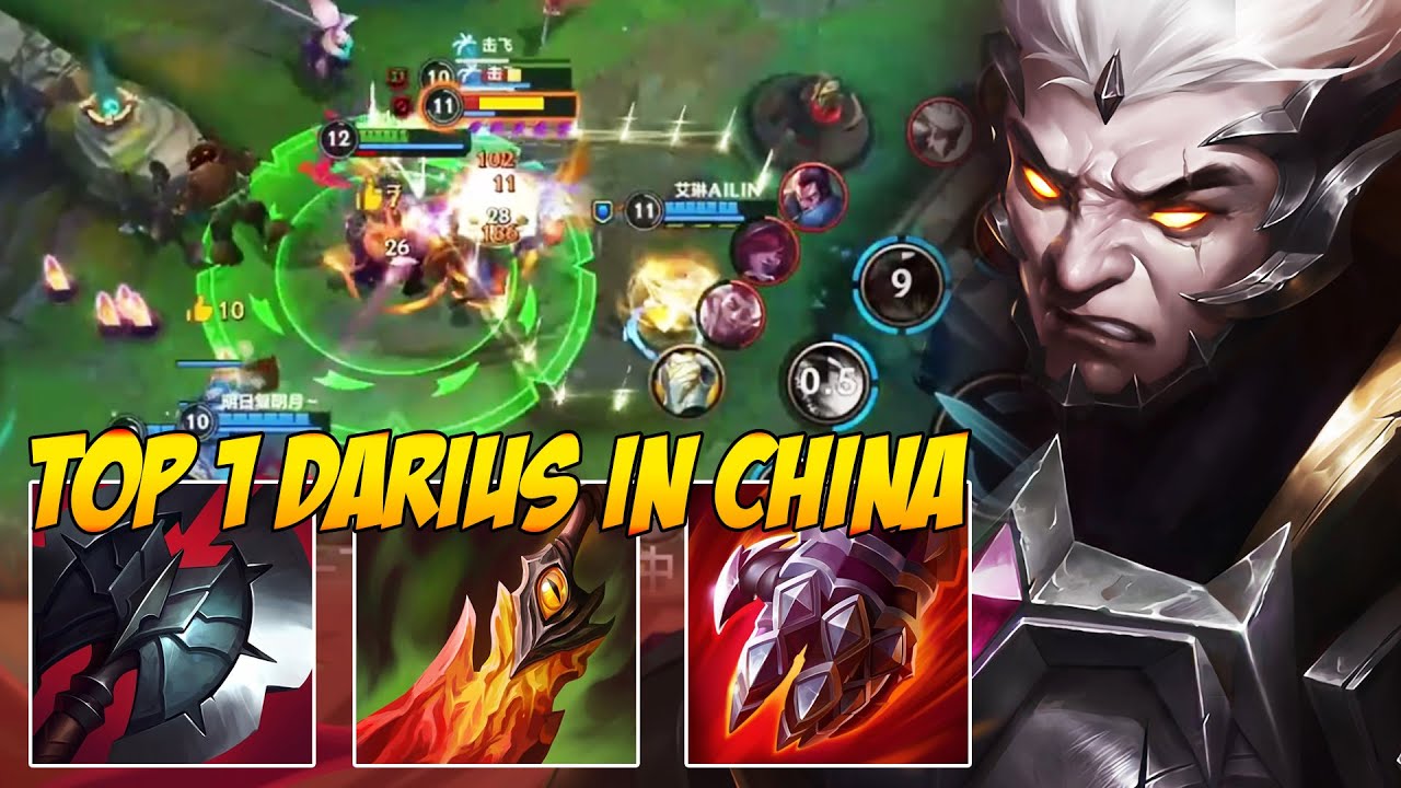 TOP 1 DARIUS GAMEPLAY IN CHINA SERVER | NO ONE CAN STOP TOP 1 DARIUS