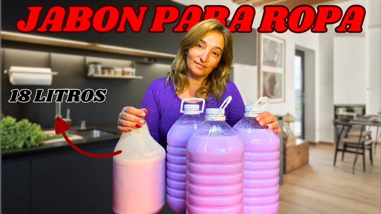 🧼JABON LIQUIDO PARA ROPA✨¡MEJOR QUE EL COMERCIAL!!😍