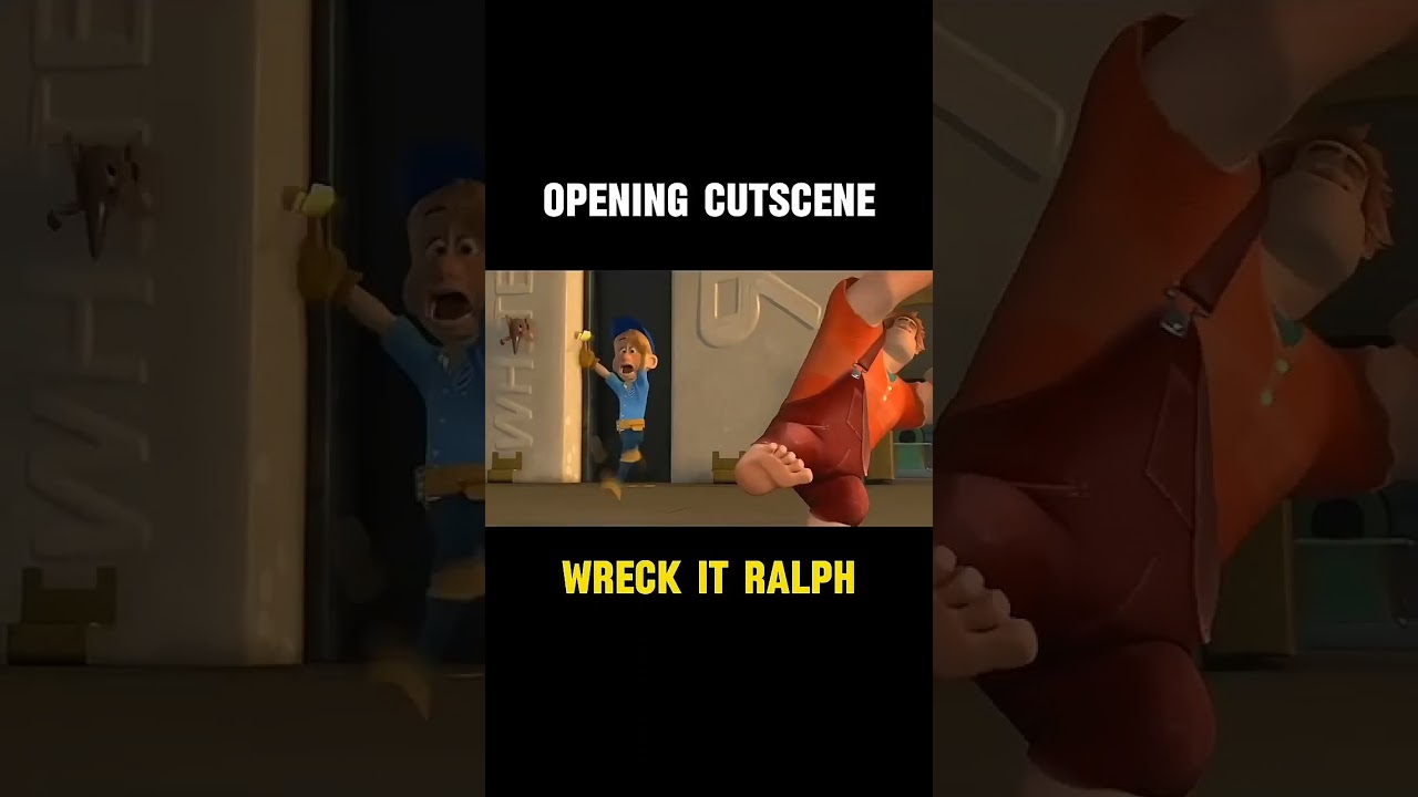 wreck it ralph cutscene vs game