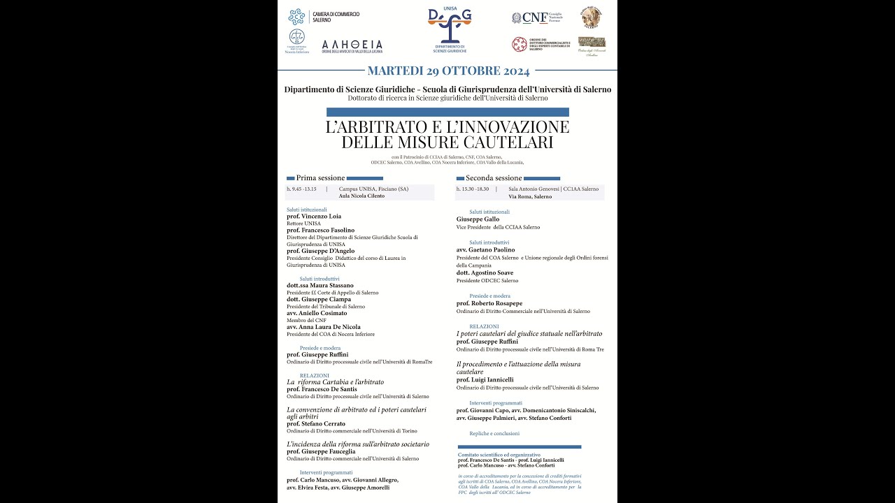 L’arbitrato e l'innovazione delle misure cautelari
