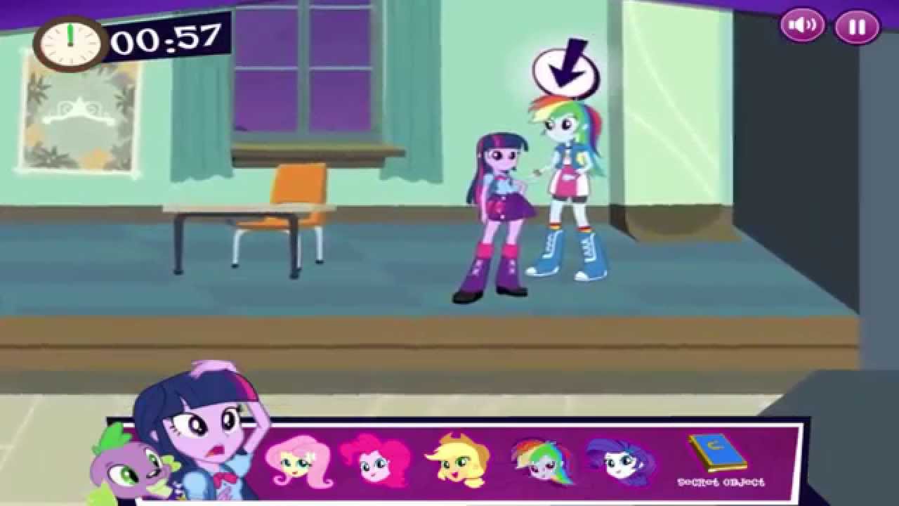 [MLP:FiM] Equestria Girls: Canterlot High Dash (Dash for the Crown) [Gameplay]