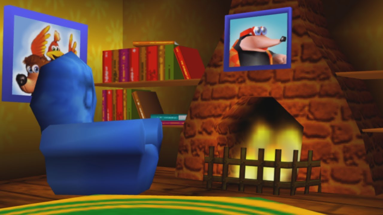 pov: You Stay the Night in Banjo Kazooie's House and it's Raining Outside (with Music)