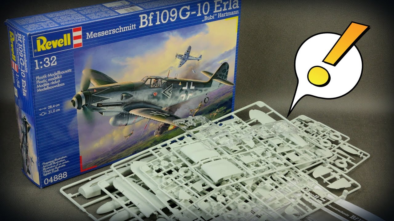 Messerschmitt Bf 109 G-10 Erla - Revell 1:32 (04888) - unboxing