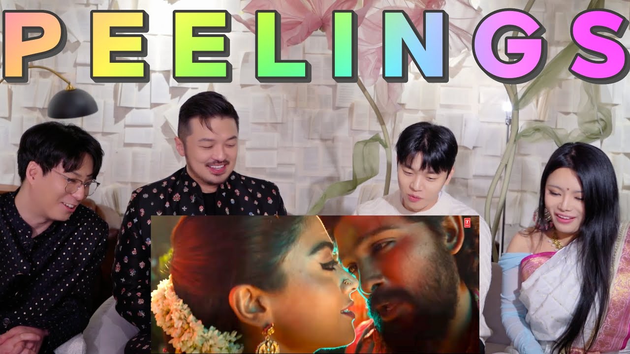 K-drama actor reacts surprised by hidden meaning in Telugu mv😱👩‍❤️‍💋‍👨#PEELINGS #Yunje