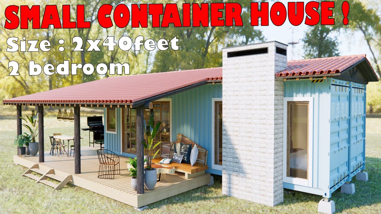 2x40ft Shipping Container Homes | Simple and Cozy Home