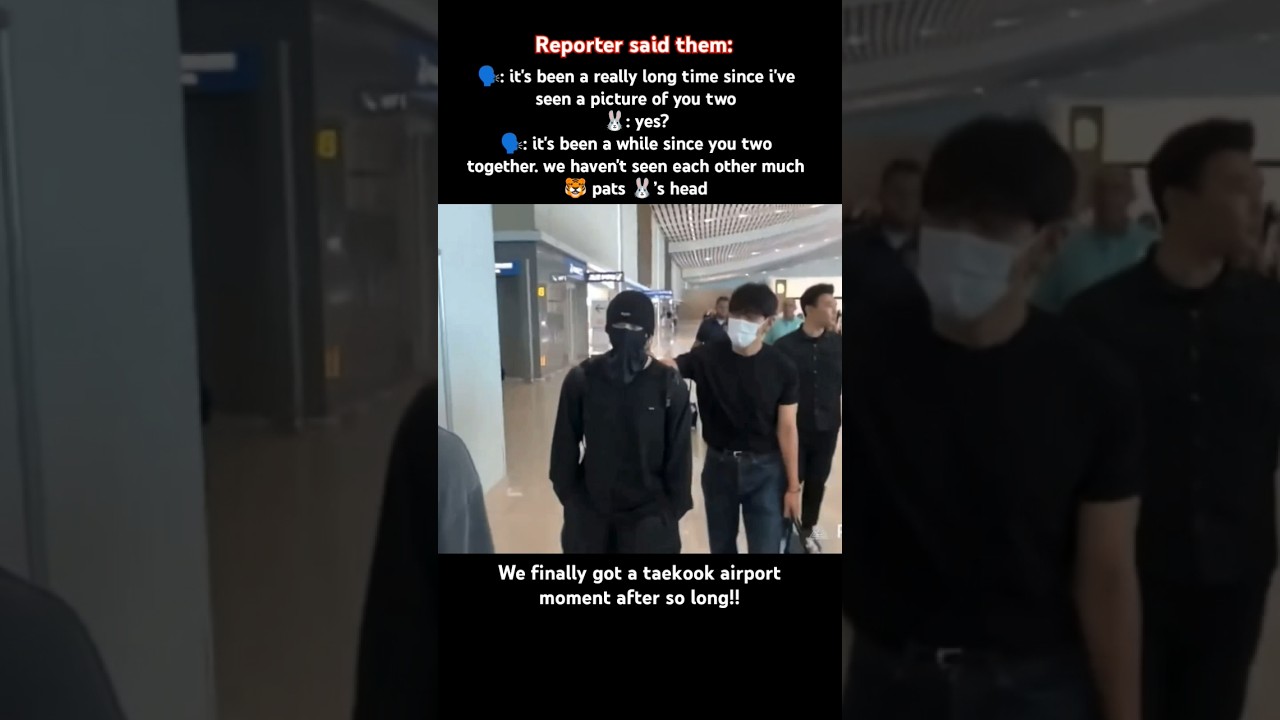 We finally got a taekook airport moment after so long!!😭 #taekook #airport #viral #trending #shorts