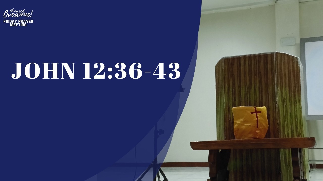 JOHN 12:36-43 (03/06/2026)