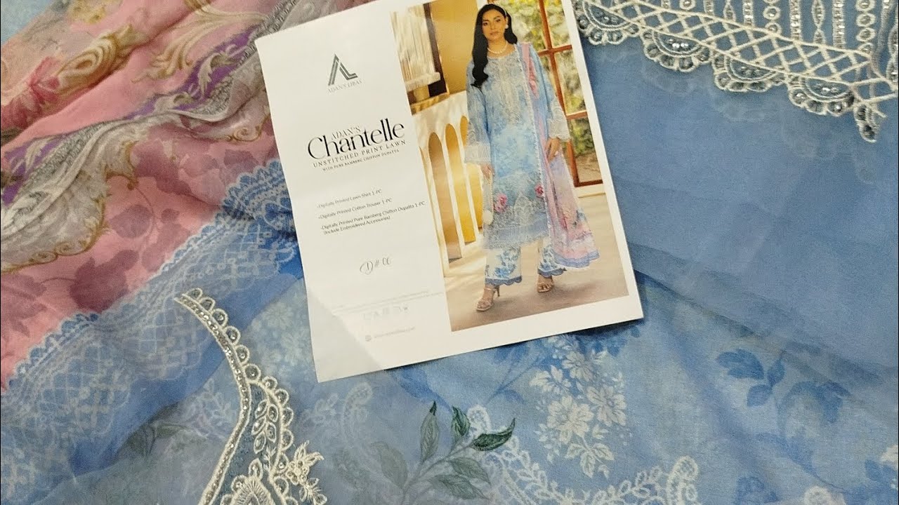 EID BELLS ✨ ADAN'S CHANTELLE luxury UNSTITCHED PRINT LAWN SS'25 by ADAN LIBAS 💕