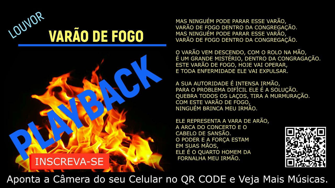 PLAYBACK ORIGINAL - LOUVOR CORINHO DE FOGO - MÚSICA: VARÃO DE FOGO - Cantor Gospel Leonidio Moreira.