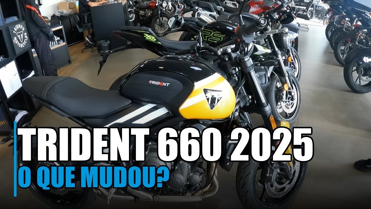 PILOTANDO A NOVA TRIDENT 660 2025 – O QUE ERA BOM FICOU AINDA MELHOR!