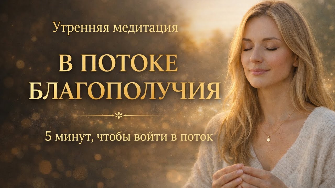 Утренняя медитация ‘В потоке благополучия’ 