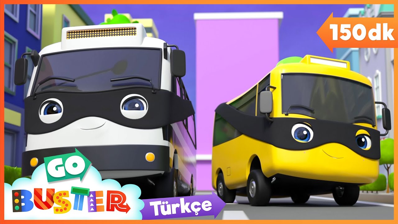 Buster Arkadaşlarıyla Hırsız-Polis Oynuyor 🚍| Go Buster Türkçe - Çocuk Çizgi Filmleri