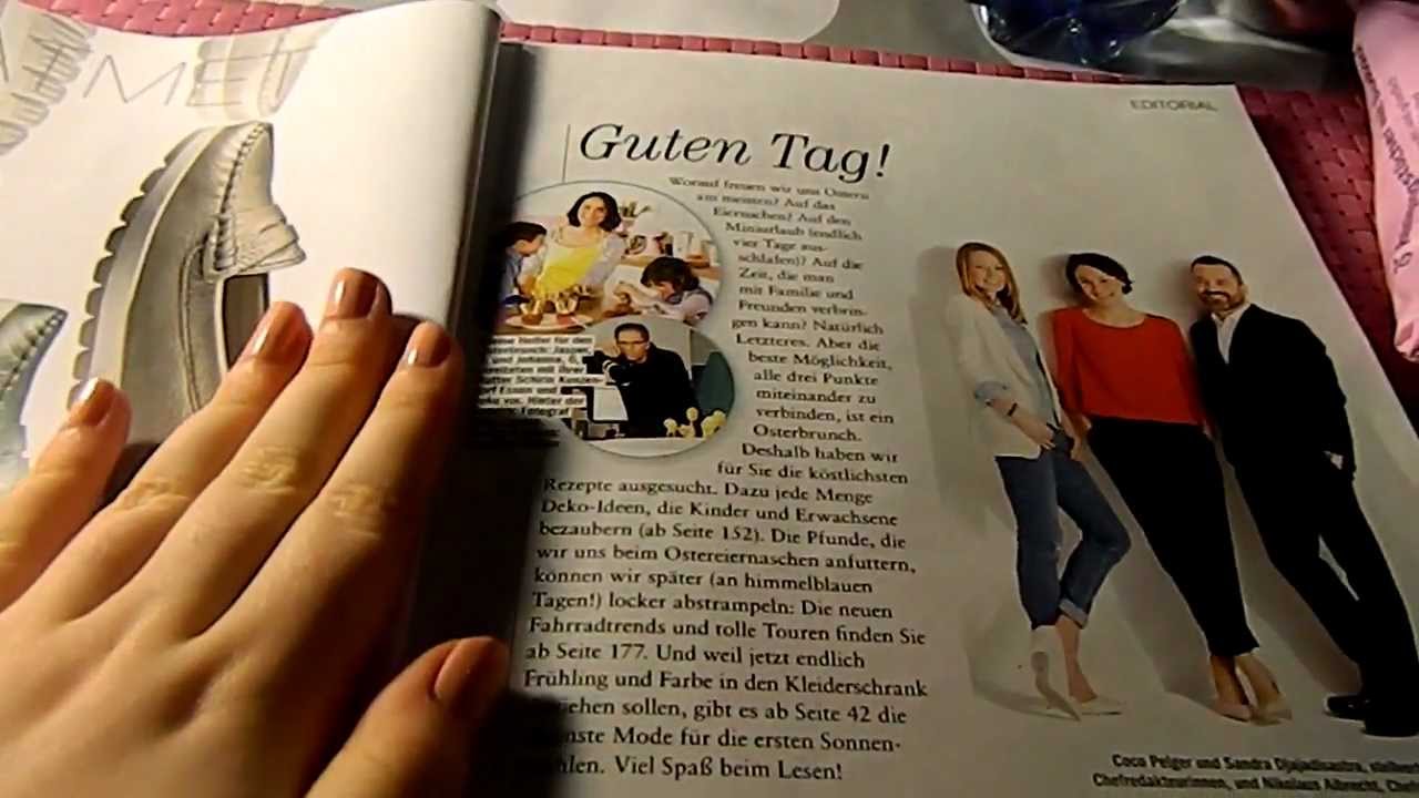 ASMR Deutsch - flipping through a magazine !