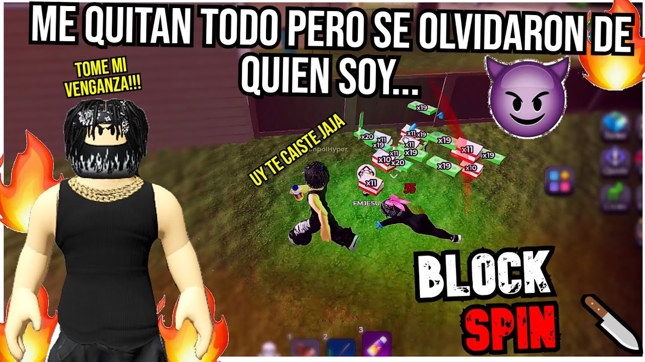 ✔️🔥TRATO DE RECUPERAR LO QUE ME PERTENECE Y PASA ESTO.. EL BATE DE LA SUERTE?? 💥 BlockSpin 🔪 ROBLOX