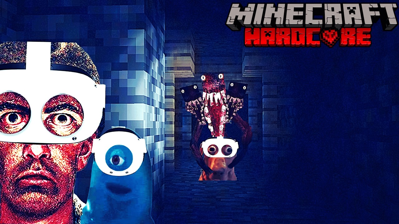 3 Idiots Survive the Dweller King in VR Minecraft