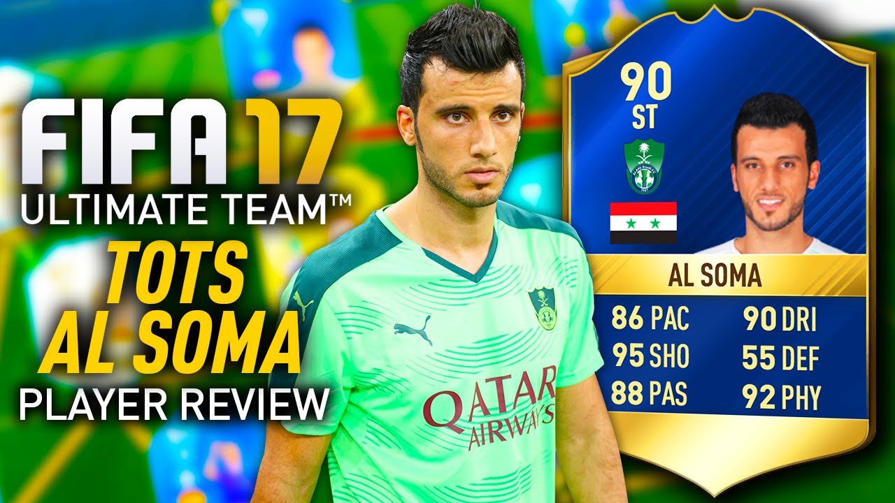 FIFA 17 TOTS AL SOMA (90) *THE BEST STRIKER?!* PLAYER REVIEW! FIFA 17 ULTIMATE TEAM!