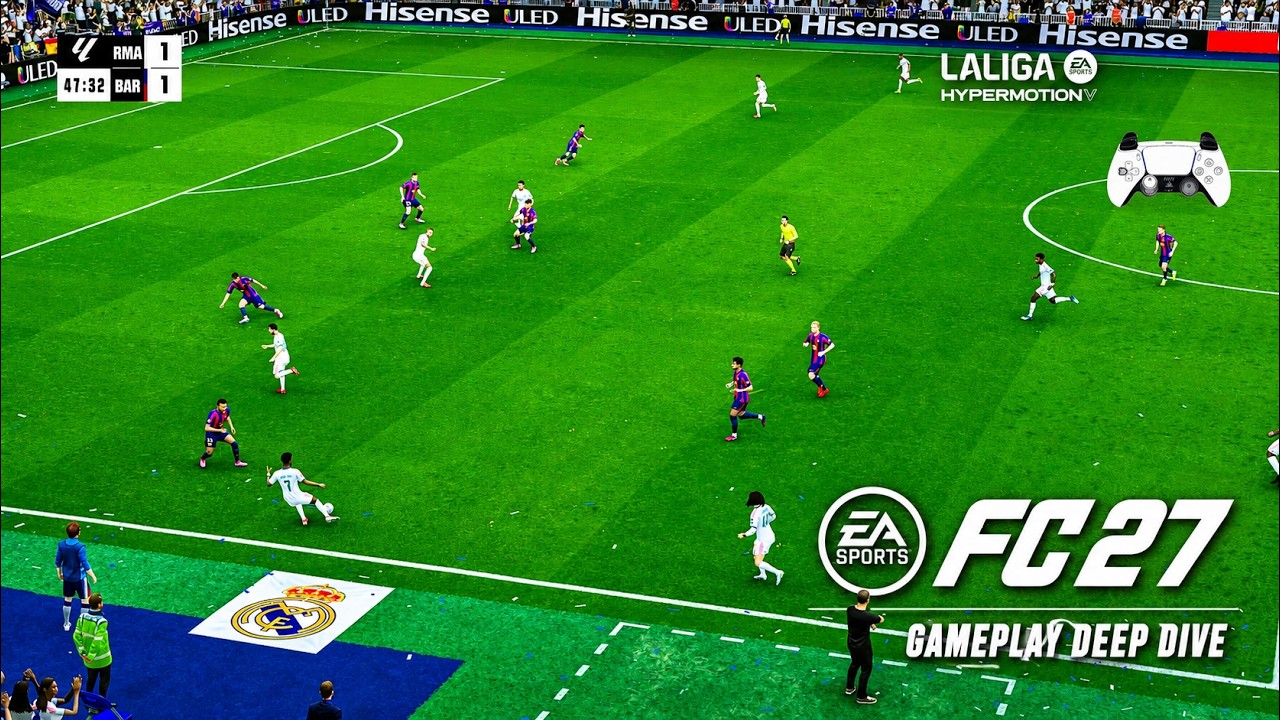 FC 27 Gameplay Deep Dive | Real Madrid vs Barcelona - Realistic Gameplay