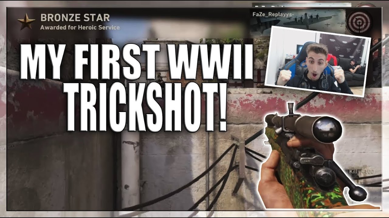 MY FIRST CRAZY WWII SND TRICKSHOT KILLCAM! #FaZeBootCamp