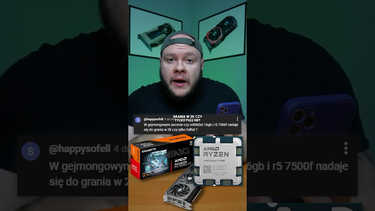 Czy RX 9060 XT i Ryzen 7500f nadają się do 2k gamingu? Kto wie...
