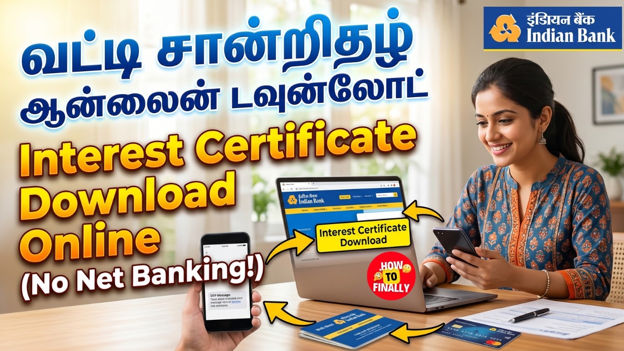 Indian Bank Interest Certificate Download Without Net Banking | How to Download Interest Certificate