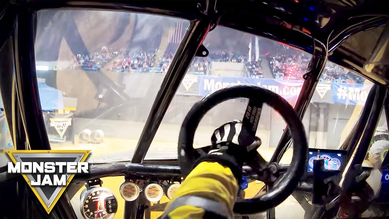 Monster Jam Onboard! Freestyle, Donuts and 2-Wheel Skills | Jackson, MS 2019 | Monster Jam