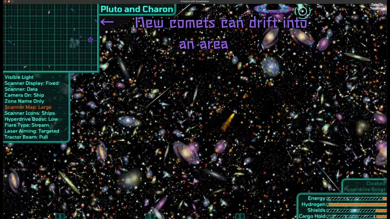 Updated Comets (1/15/25 game development log)