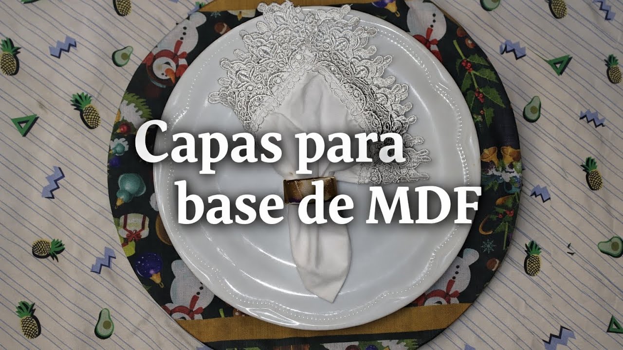 Capas para sousplat redendo em MDF 