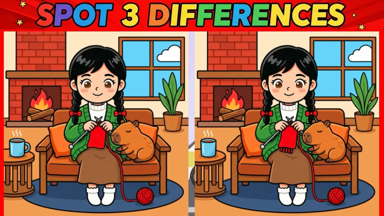 Spot 3 Differences in This Image | Fun Brain Teaser Puzzle | Dream Line Studio 9