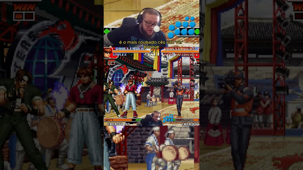 Chris O. eh muito roubado #shorts #kof #orochi #chris #kof97 #easy #combo #fliperama #arcade