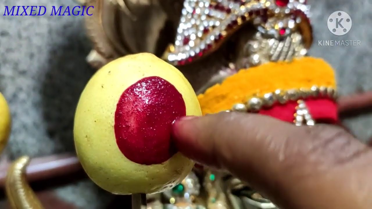 Devi full alankaram part-2// sitting posture//saree drapping for goddess durga