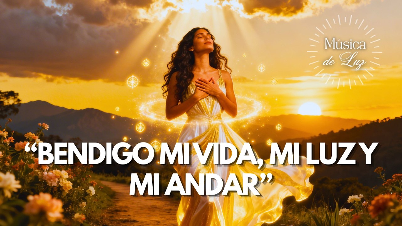 🙏✨ BENDIGO MI VIDA, MI LUZ Y MI ANDAR | Mantra de gratitud, paz interior y bendición divina 🌿💫