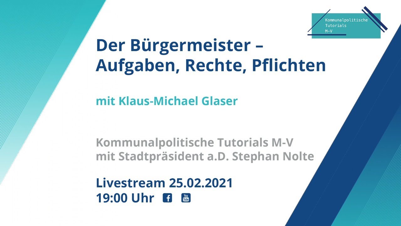 Der Bürgermeister - Aufgaben, Rechte und Pflichten
