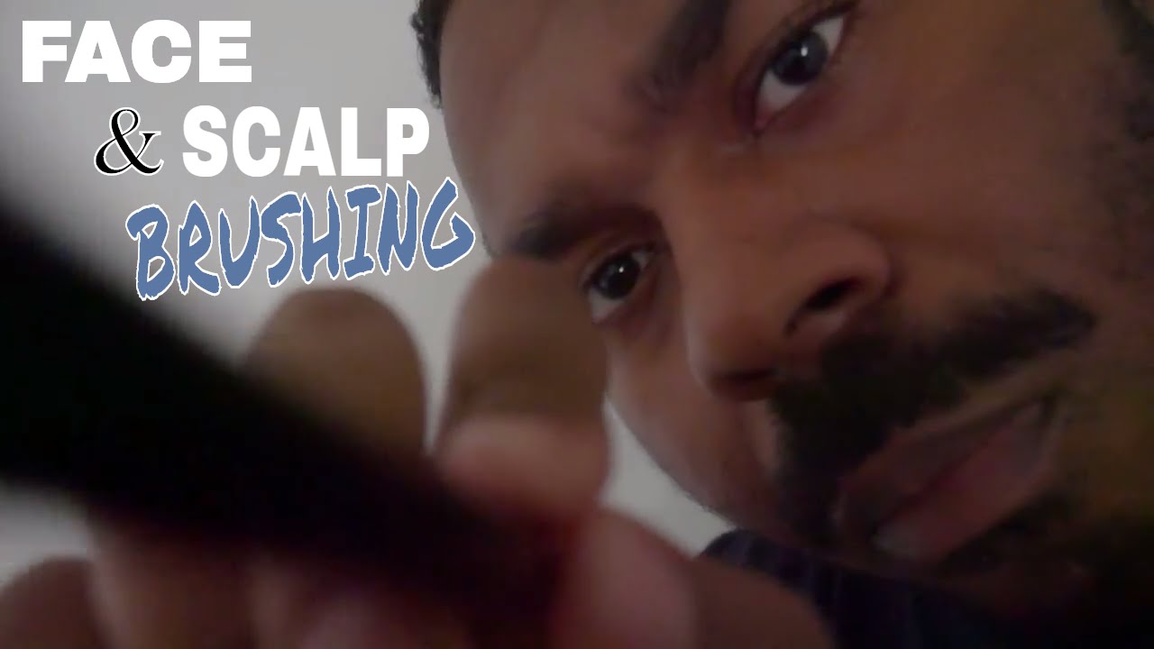 ASMR Face Brushing Roleplay ASMR Scalp Brushing with Brushing Sounds to Relax & Sleep - No Talking